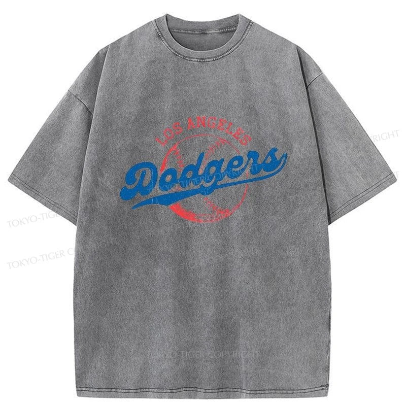 Tokyo-Tiger Ohtani 17-Retro-Dodgers Washed T-Shirt