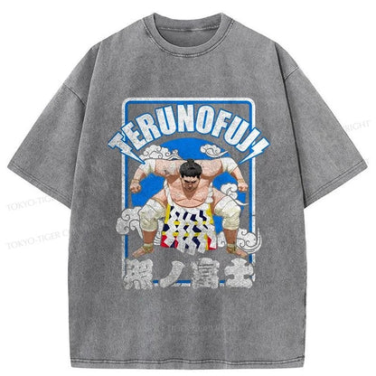 Tokyo-Tiger Sumo Japanese Sport Washed T-Shirt