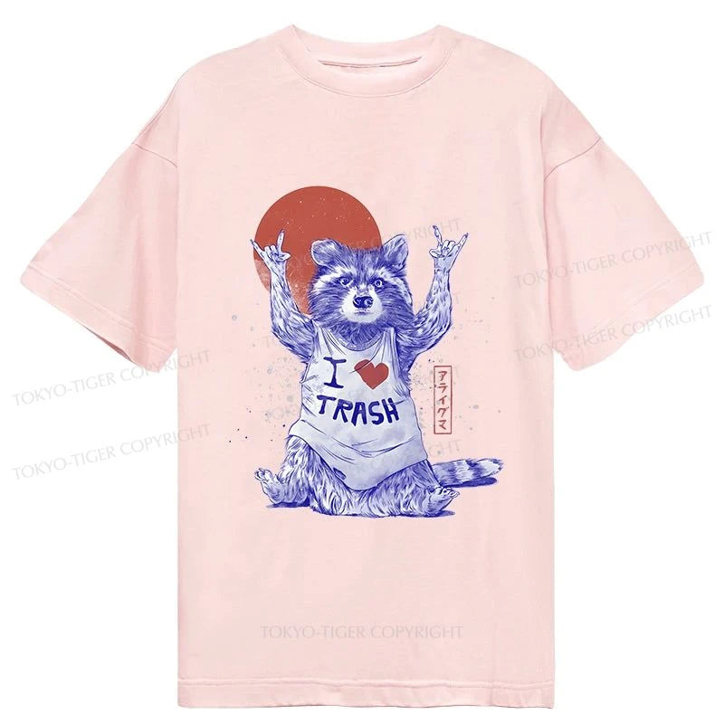 Tokyo-Tiger I love Trash Classic T-Shirt