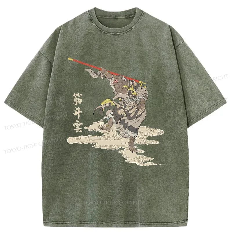 Tokyo-Tiger Great Sage Equalling Heaven Washed T-Shirt