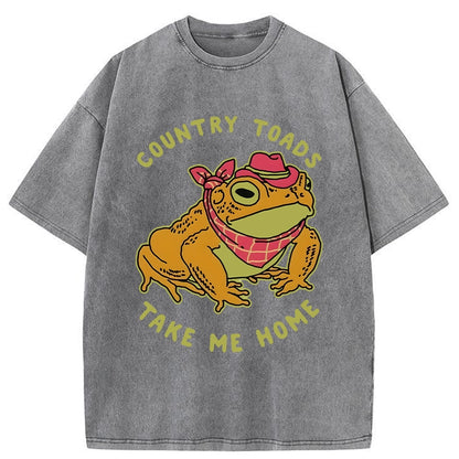 Tokyo-Tiger Country Style Frog Washed T-Shirt