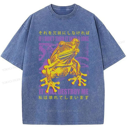 Tokyo-Tiger A Frog Prone To Emotional Breakdown Washed T-Shirt