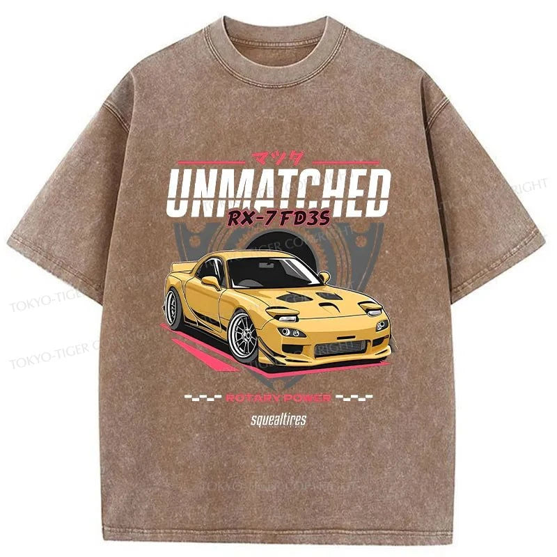 Tokyo-Tiger Mazda RX-7 Japanese Washed T-Shirt