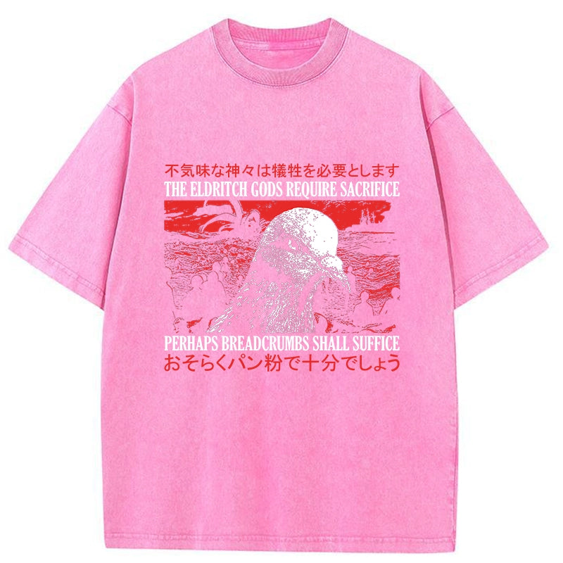 Tokyo-Tiger Eldritch Horror Pigeon Washed T-Shirt