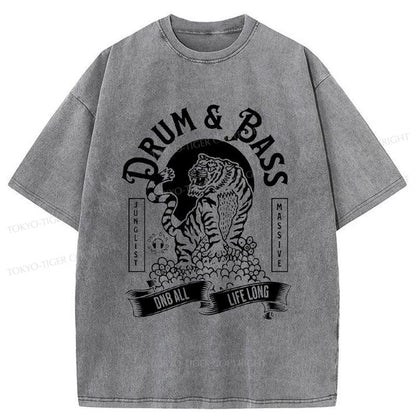 Tokyo-Tiger Drum & Bass Tiger Washed T-Shirt