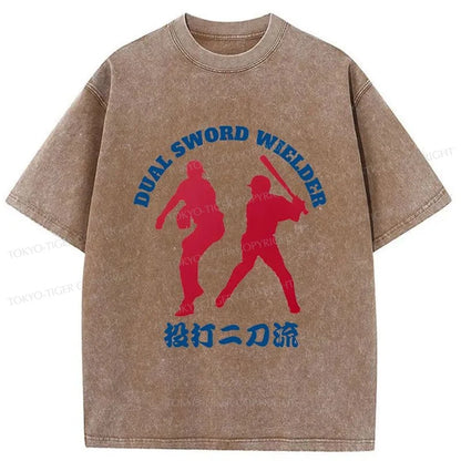 Tokyo-Tiger Otani Shohei's Skilledness Washed T-Shirt