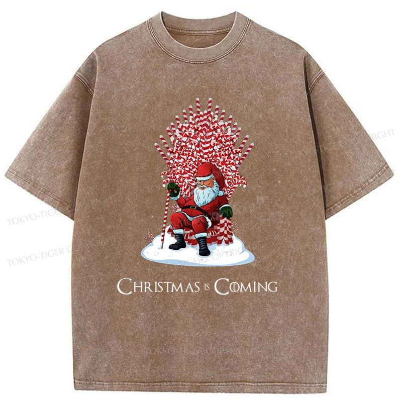 Tokyo-Tiger Games Of Christmas Washed T-Shirt