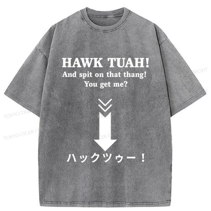 Tokyo-Tiger Hawk Tuah Japanese Washed T-Shirt