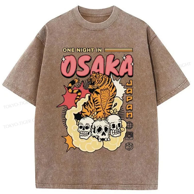 Tokyo-Tiger Osaka Tiger Washed T-Shirt