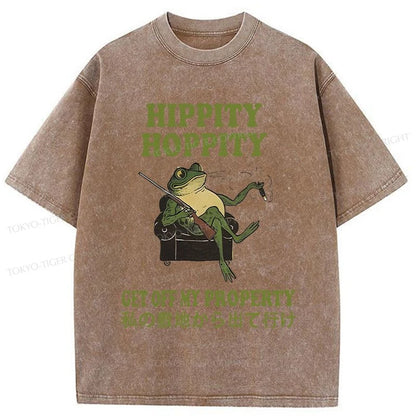 Tokyo-Tiger Get Off My Property Washed T-Shirt