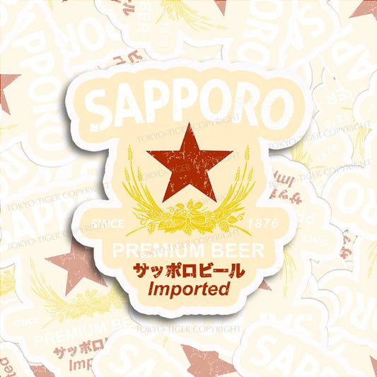 Tokyo-Tiger Sapporo Beer Essential Sticker