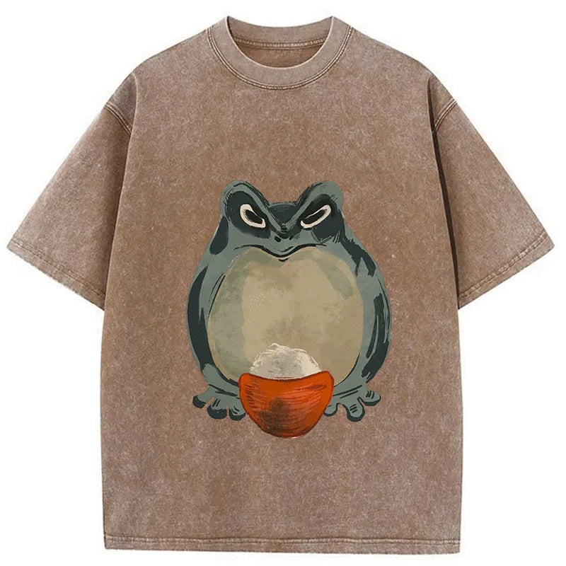 Tokyo-Tiger Matsumoto Hoji Frog Japanese Washed T-Shirt