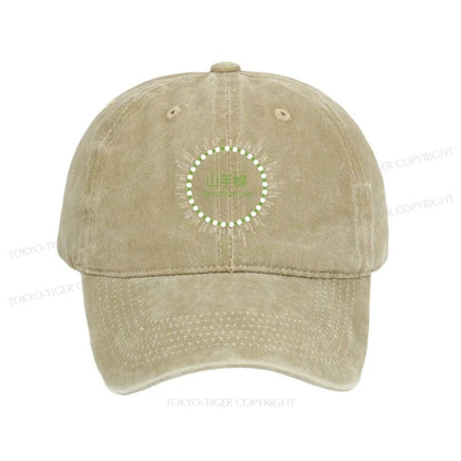 Tokyo-Tiger Yamanote Line Stations Circle Washed Cap