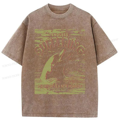 Tokyo-Tiger Frightened Dolphin Washed T-Shirt