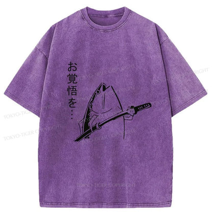 Tokyo-Tiger The Fish With The Knife Japanese Washed T-Shirt