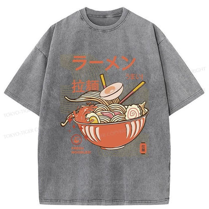 Tokyo-Tiger Fresh Ramen Noodles Washed T-Shirt