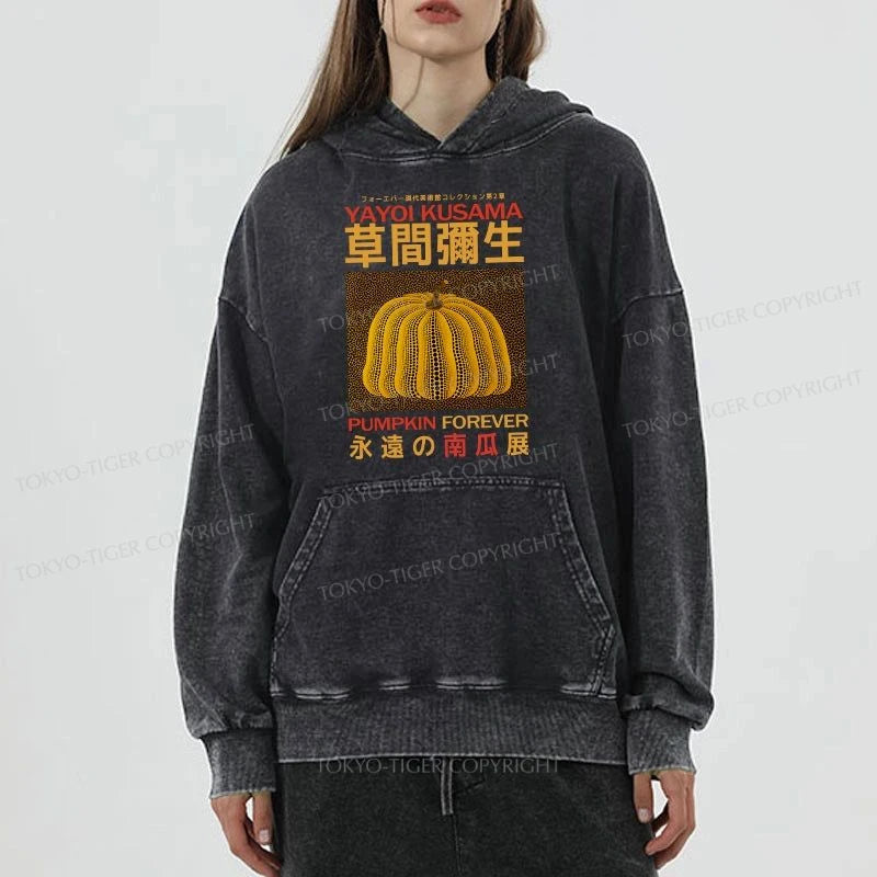 Tokyo-Tiger Forever Pumpkin Exhibition Japanese Washed Hoodie