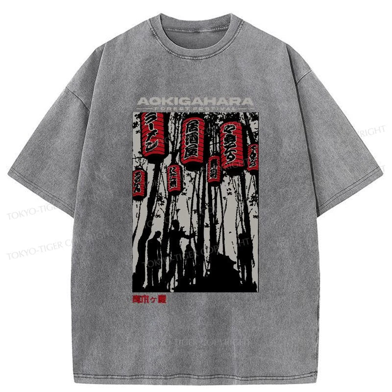 Tokyo-Tiger Aokigahara Japanese Washed T-Shirt