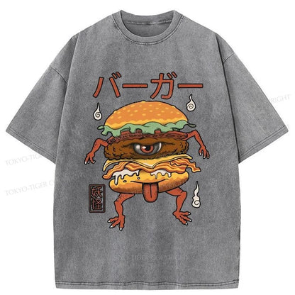 Tokyo-Tiger Burger Monster Japan Washed T-Shirt