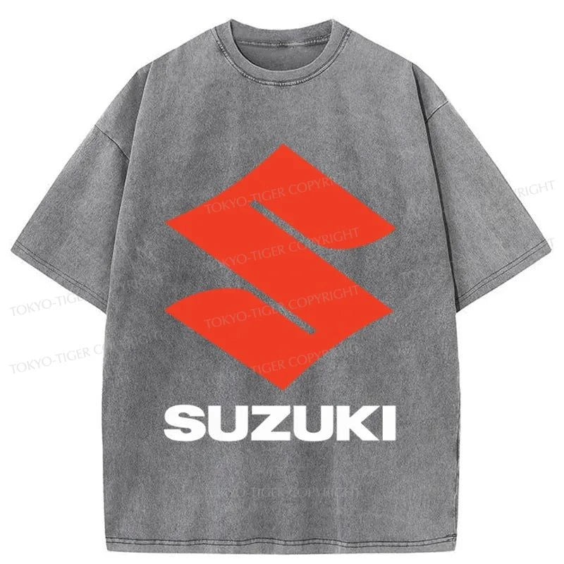 Tokyo-Tiger SUZUKI Logo Washed T-Shirt