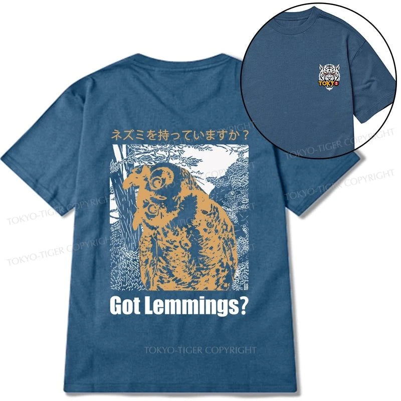 Tokyo-Tiger Do You Have Lemmings Japanese Front Back Classic T-Shirt