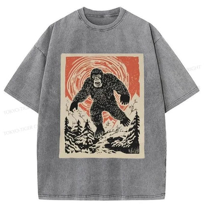 Tokyo-Tiger Bigfoot Monster Japanese Washed T-Shirt