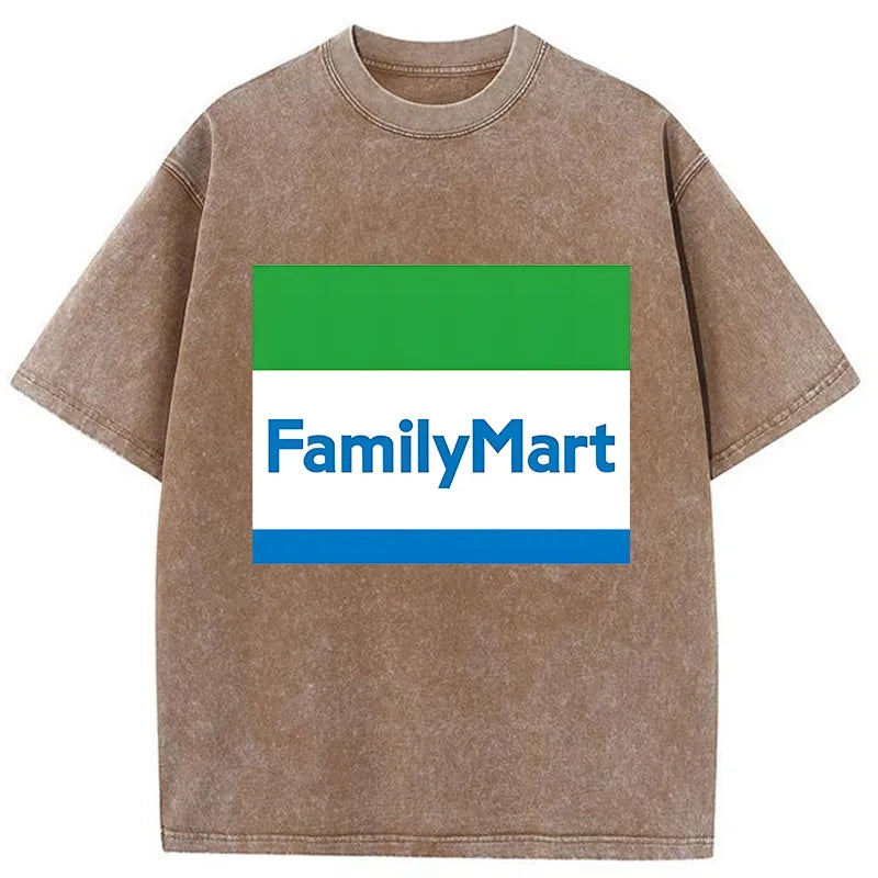 Tokyo-Tiger Family Mart Logo Washed T-Shirt