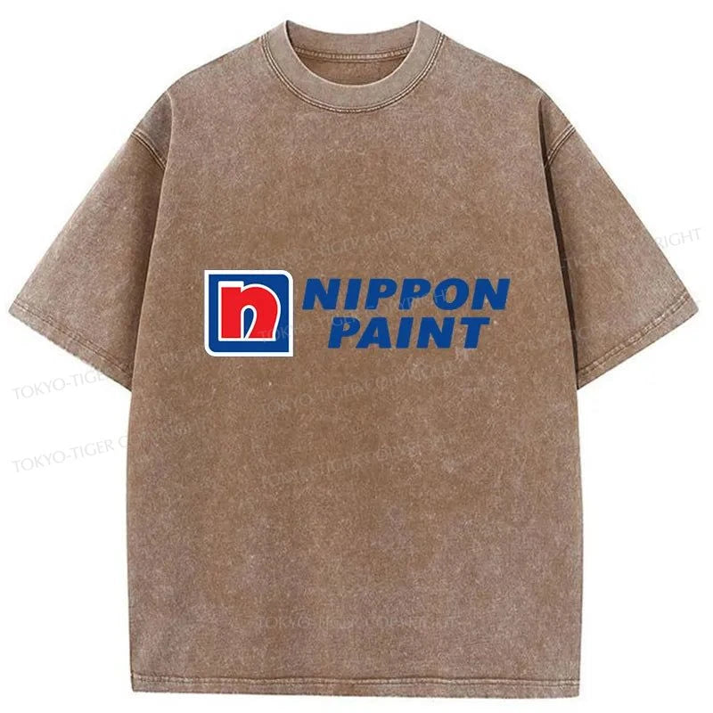 Tokyo-Tiger Nippon Paint Logo Washed T-Shirt