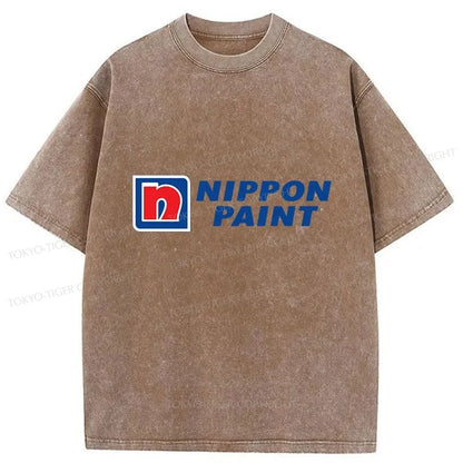 Tokyo-Tiger Nippon Paint Logo Washed T-Shirt