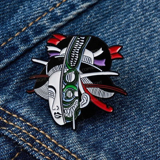 Tokyo-Tiger Japan Geisha Pin