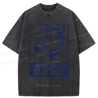 Tokyo-Tiger Japan Boss Coffee Washed T-Shirt