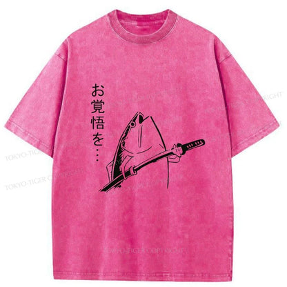 Tokyo-Tiger The Fish With The Knife Japanese Washed T-Shirt