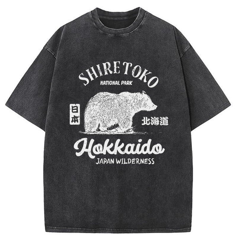 Tokyo-Tiger Japanese Bear Washed T-Shirt