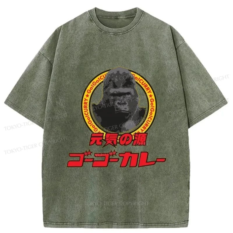 Tokyo-Tiger Go! Go! Curry Logo Japan ashed T-Shirt