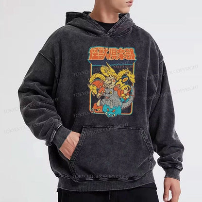 Tokyo-Tiger Kaiju Club Japanese Washed Hoodie