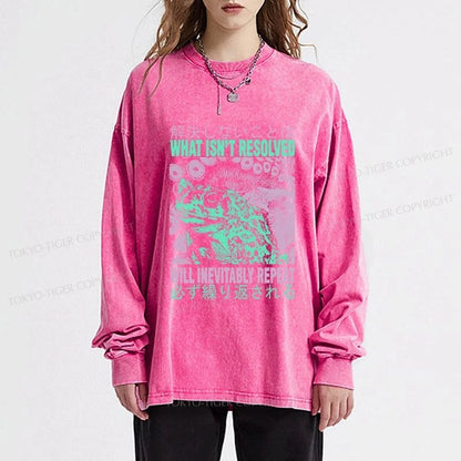 Tokyo-Tiger What Ist Resolved Forg Washed Long Sleeve T-Shirt