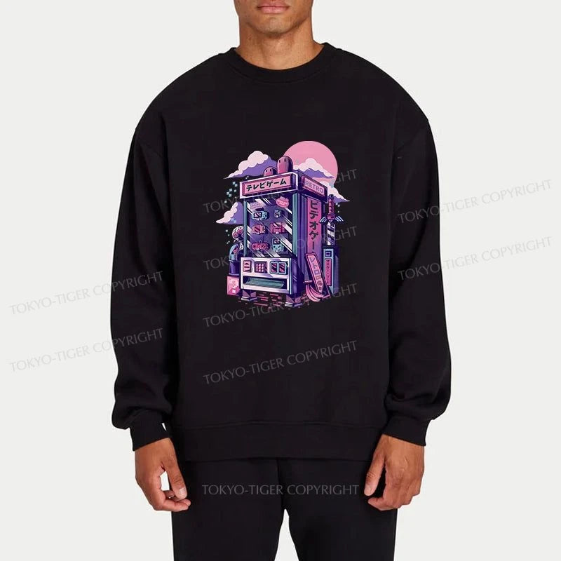 Tokyo-Tiger Japanese Vending Machines Sweatshirt