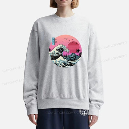 Tokyo-Tiger Japanese The Great Retro Wave Sweatshirt