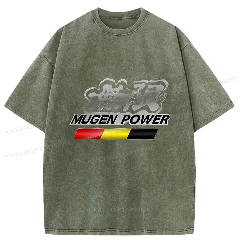 Tokyo-Tiger Mugen Power Japanese Washed T-Shirt