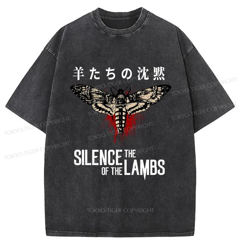 Tokyo-Tiger Ghost Moth Japanese Washed T-Shirt