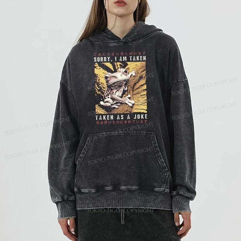 Tokyo-Tiger The Tragic Frog Japanese Washed Hoodie