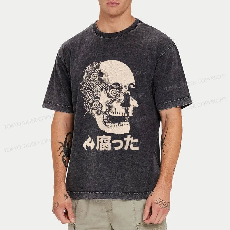 Tokyo-Tiger The Killing Of Skull Washed T-Shirt