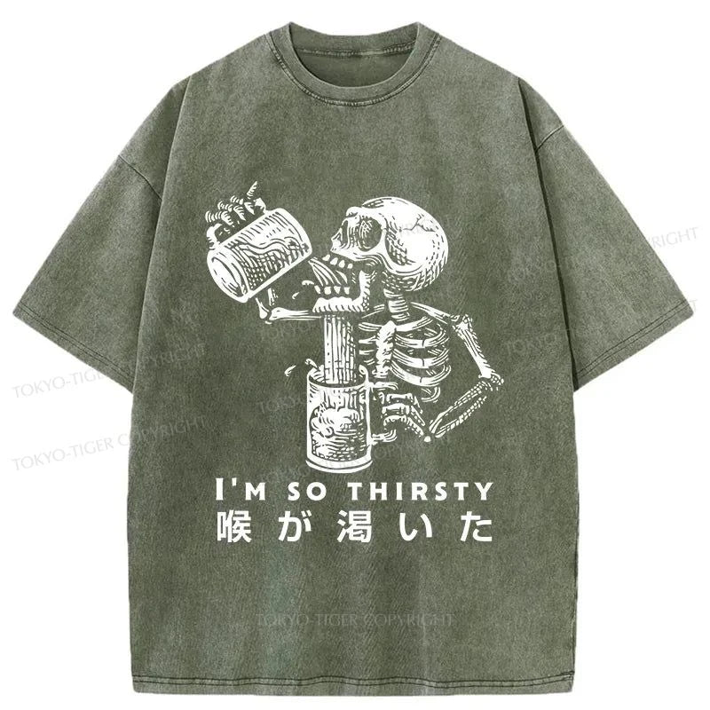 Tokyo-Tiger I'm So Thirsty Japan Washed T-Shirt