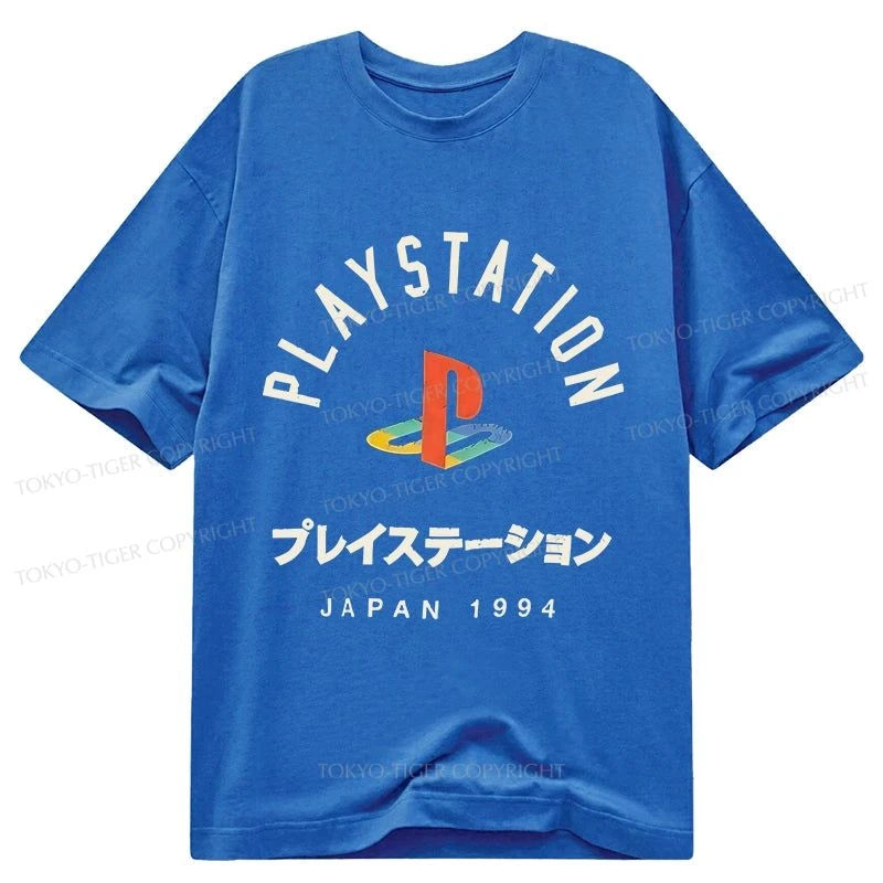 Tokyo-Tiger PlayStation Logo Japan Classic T-Shirt