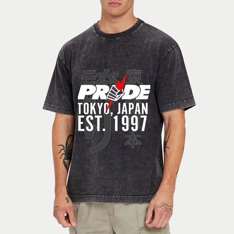 Tokyo-Tiger Pride FC Tokyo Japan Washed T-Shirt