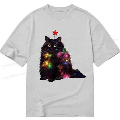 Tokyo-Tiger Christmas Lights Cat Classic T-Shirt