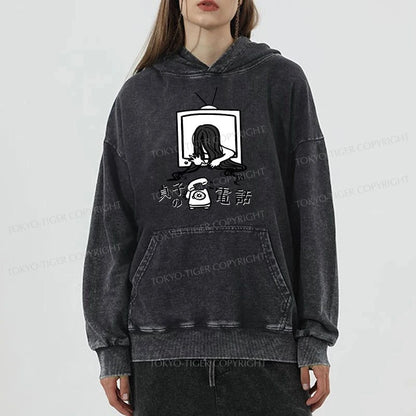 Tokyo-Tiger The Ring Sadako Washed Hoodie