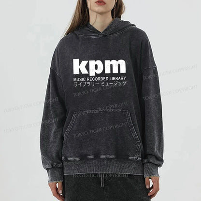 Tokyo-Tiger KPM Music Washed Hoodie