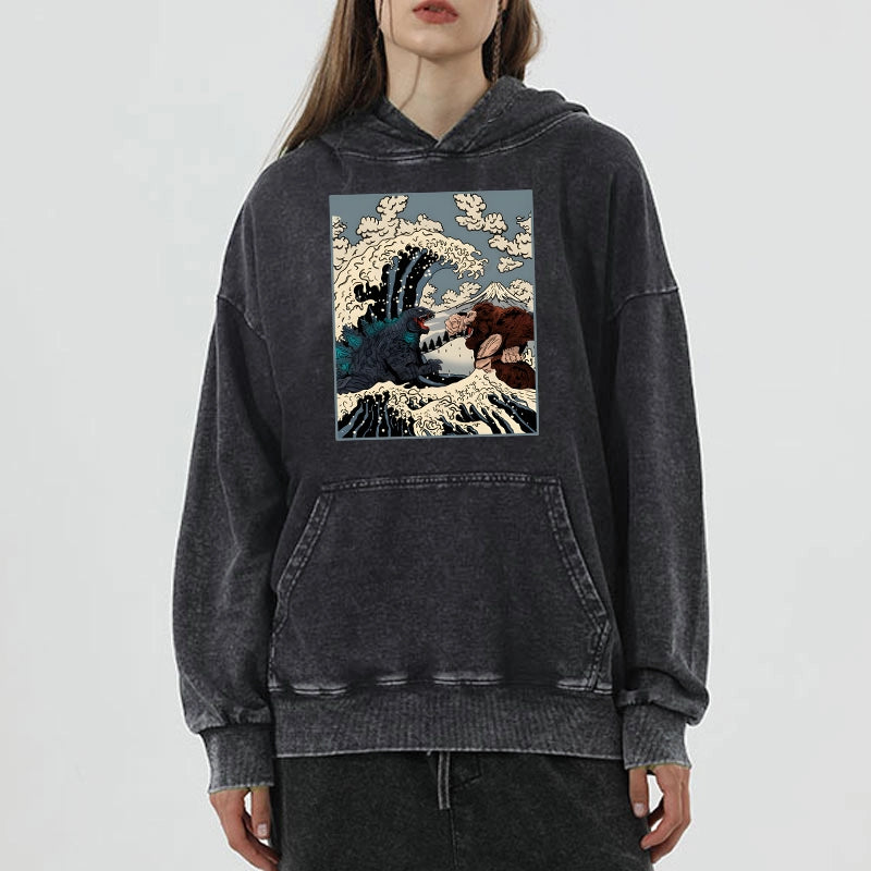 Tokyo-Tiger The Great Fight Washed Hoodie