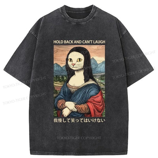 Tokyo-Tiger Hold Back And Can't Laugh Washed T-Shirt